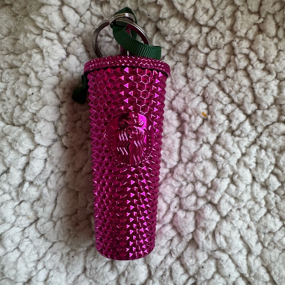 Like new Starbucks Pink Tumbler Ornament Keychain